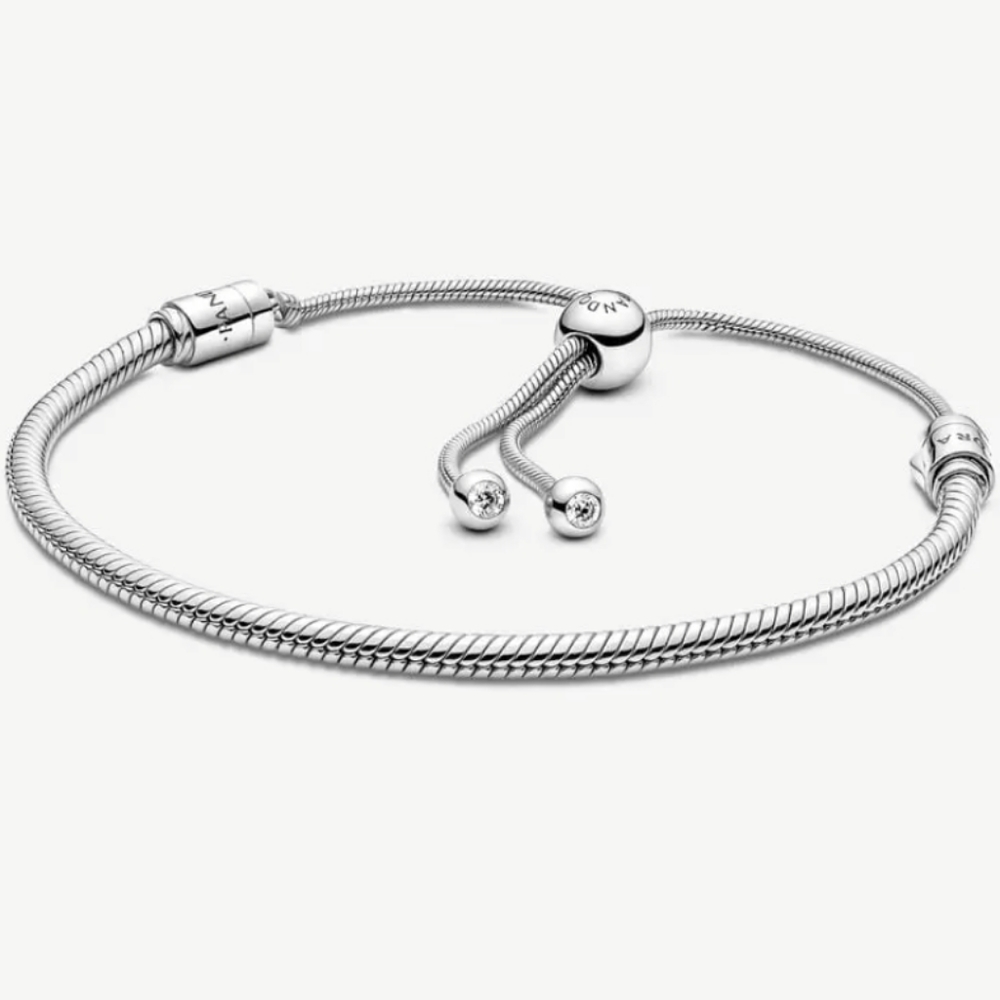 Pandora Moments Snake Chain Slider Bracelet